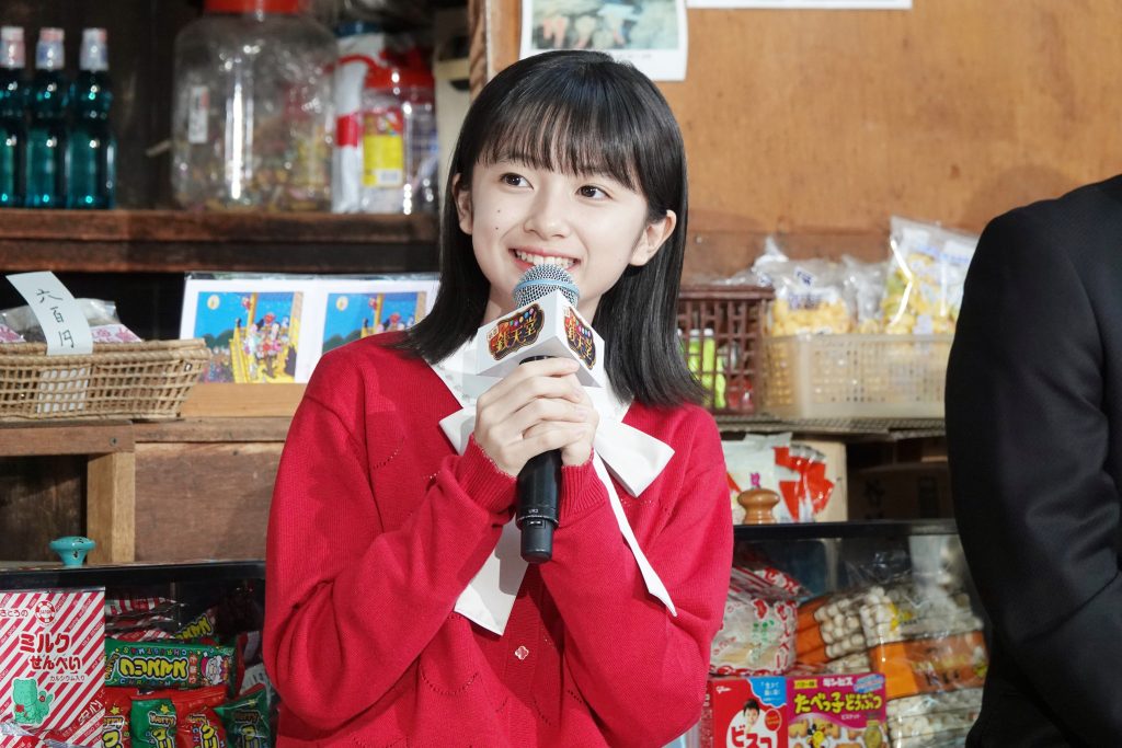 白山乃愛　映画『ふしぎ駄菓子屋 銭天堂』完成報告イベントに登壇！